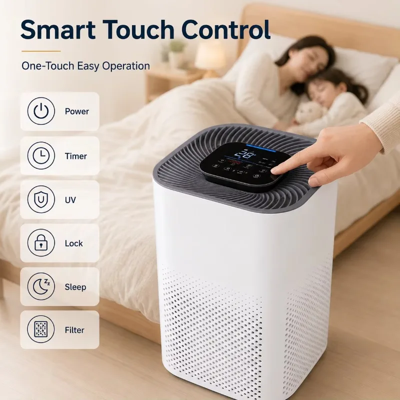Portable Desktop WiFi Air Purifier for