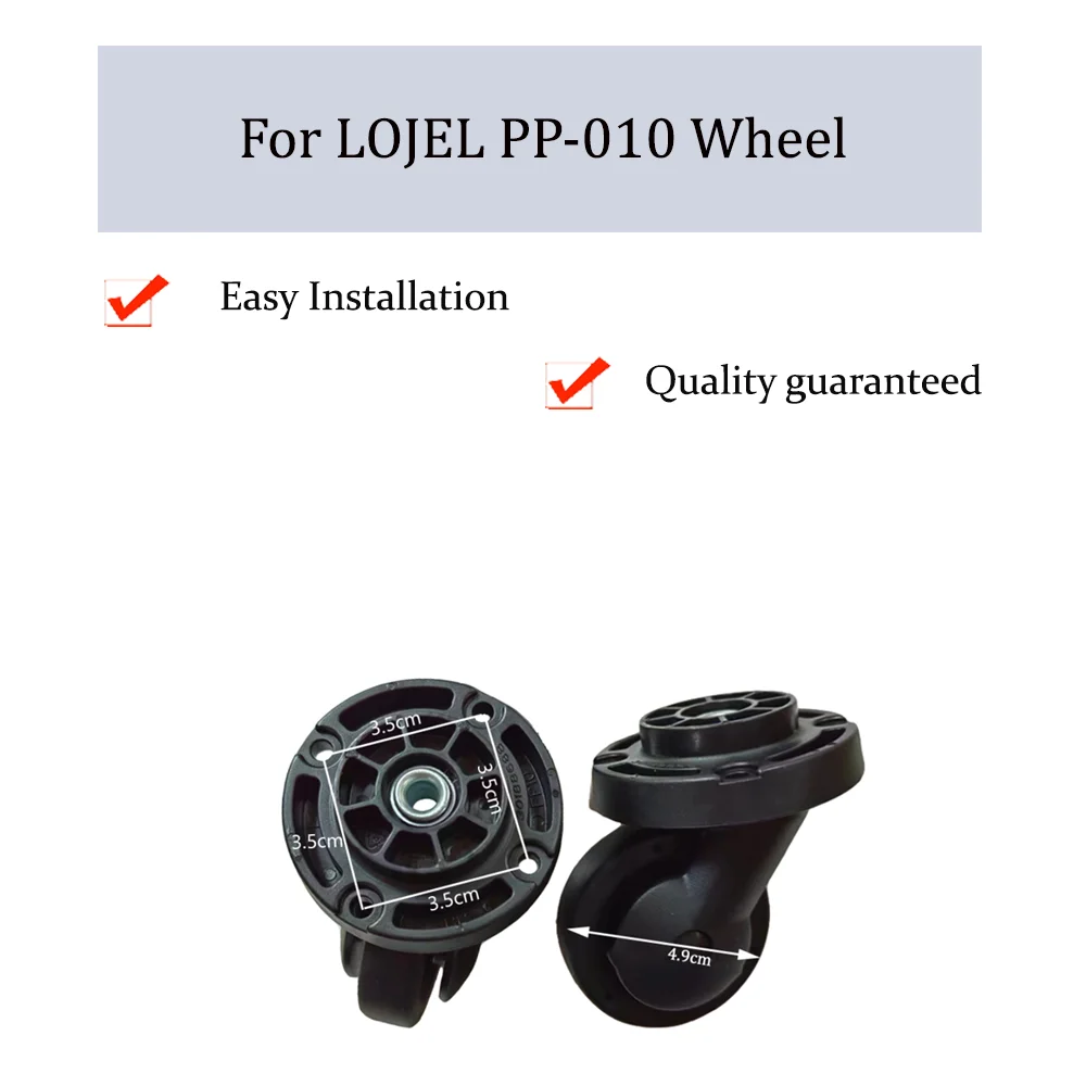 

For LOJEL PP-010 Universal Wheel Replacement Trolley Case Luggage Pulley Silent Smooth Shock Absorbing Caster Wheel Accessories