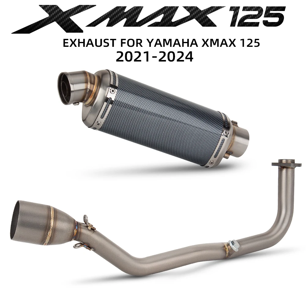 XMAX125 Exhaust System For Yamaha XMAX-125 2021-2024 Motorcycle Exhausts Pipe Scooter Manifold GP-T98 Muffler with DB Killer