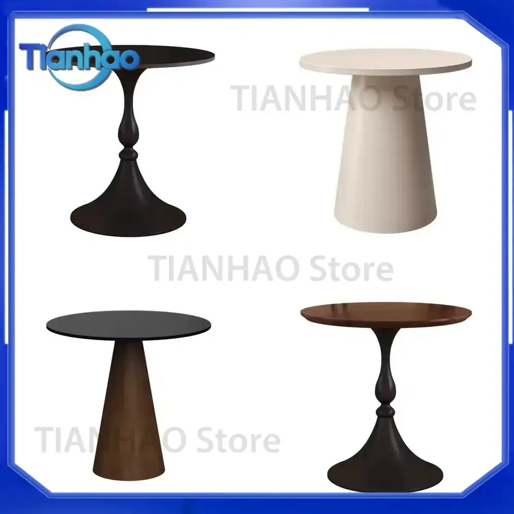Rustic Wabi-Sabi Designer Original Guesthouse Furniture Solid Wood Side Table Stump Small Round Table for Home Living Room