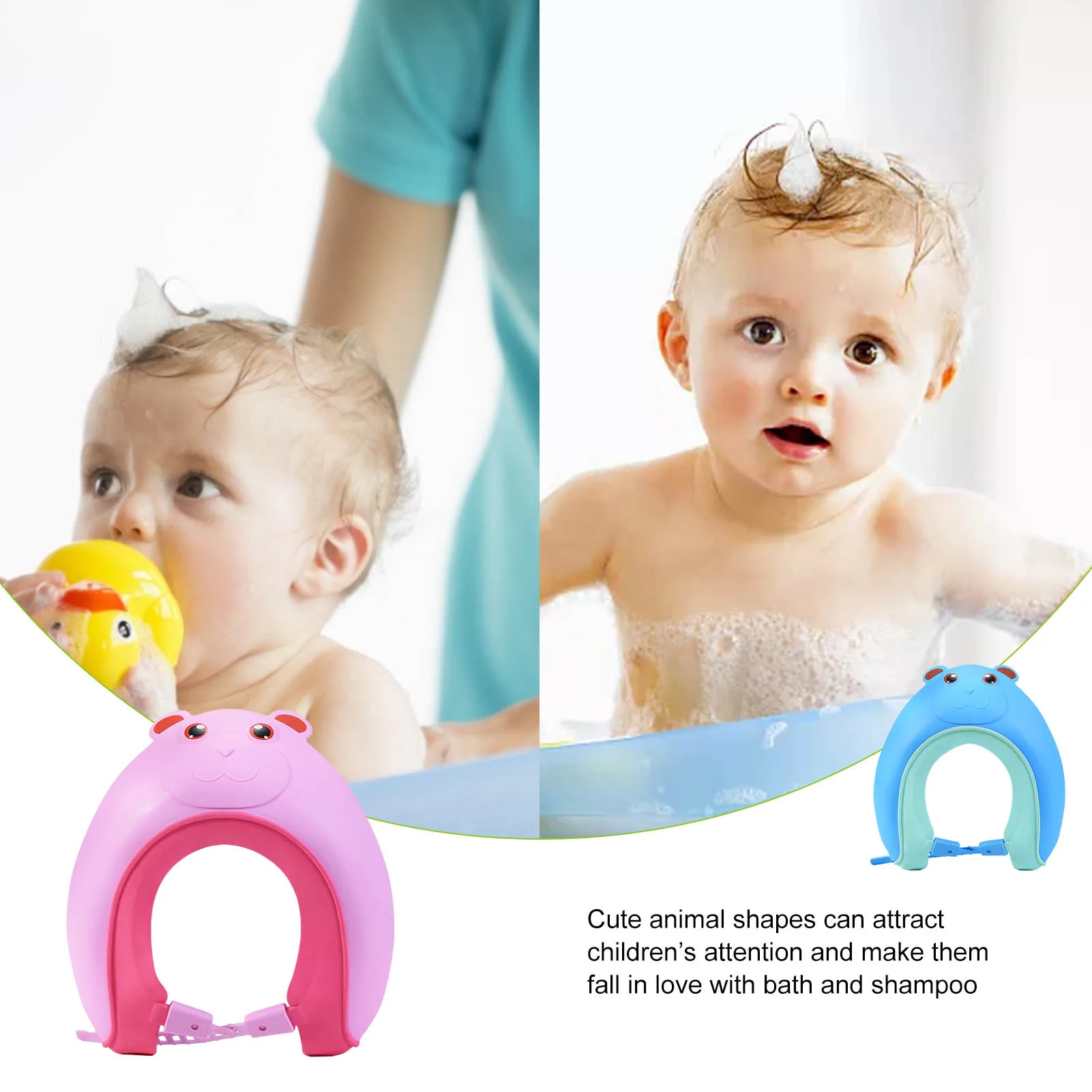 Visière de bain pour bébé, chapeau de shampoing, Durable, ajustable, protection des yeux, imperméable, protection contre les éclaboussures, pour lavage des cheveux