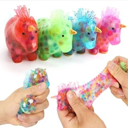 Luminoso unicorno palle giocattolo spremere giocattoli antistress agitarsi Squishy Kawaii palla antistress per bambini adulti giocattoli antistress