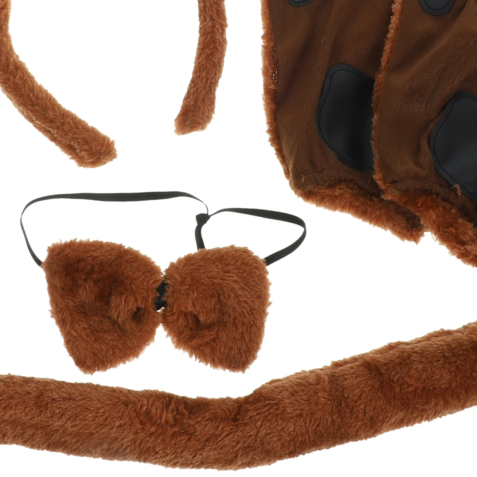 

1Set Dog Cosplay Costume Props Cartoon Animal Ear Headband Tail Bowtie Party Photo Props Role Play Accessories
