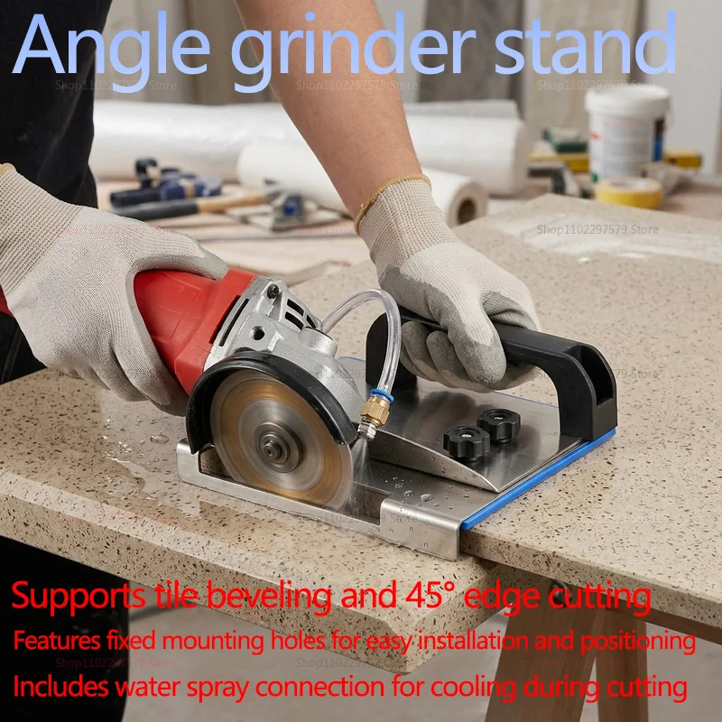 Stainless Steel 45 Degree Chamfer Tool for Angle Grinders Durable Ceramic Tile Edge Smoother Fits Most 100 Type Machines for