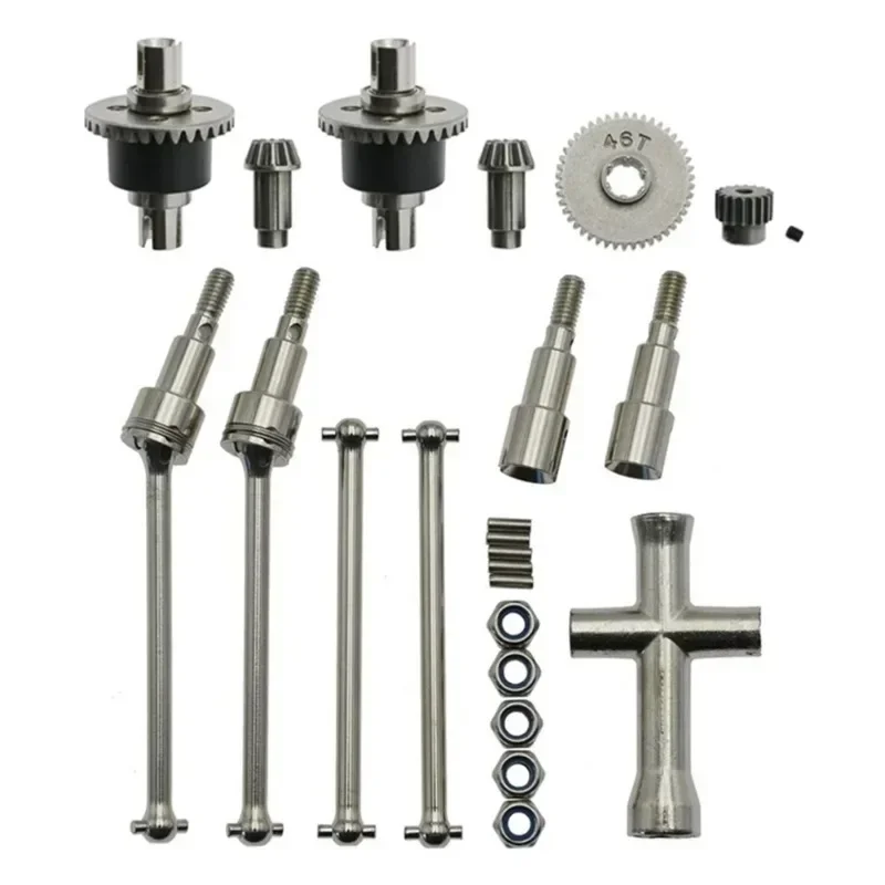 

Metal Differential and Drive Shaft Set for SCY 16101 16102 16103 16201 Pro 1/16 Brushless RC Car Upgrades Parts