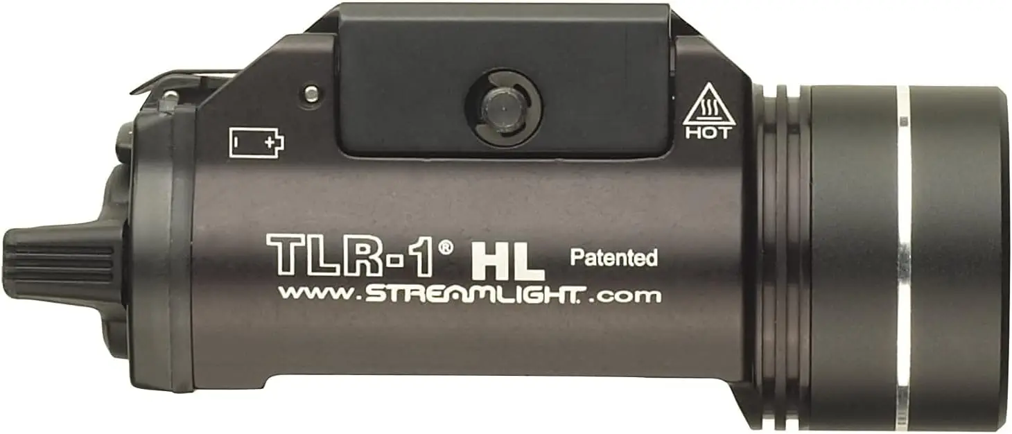 69260 TLR-1 HL 1000-Lumen Weapon Light with Rail Locating Keys and Lithium Batteries, Box, Black