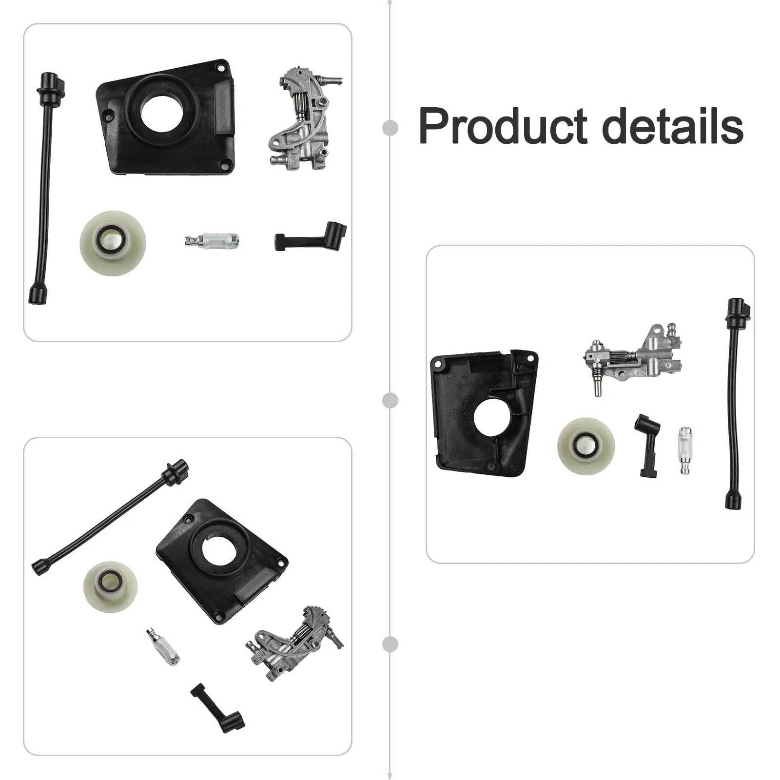 Comprehensive Oil Drive Pump Filter Pipe Kit for Easy for chainsaw Maintenance Compatible with 4500 5200 5800 45CC 52CC 58CC