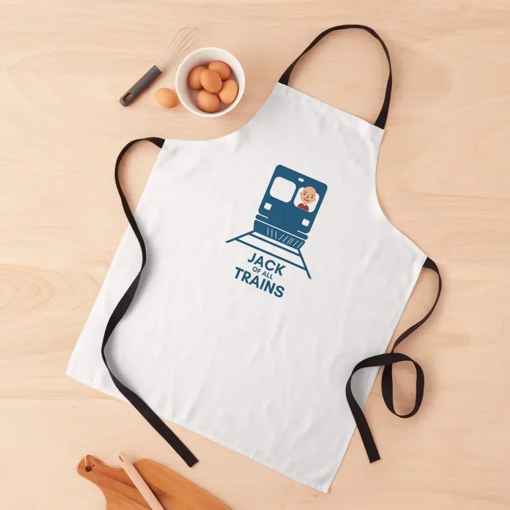 

Jack of all Trains Apron Kitchenware Custom Customizable professional hairdressing Apron