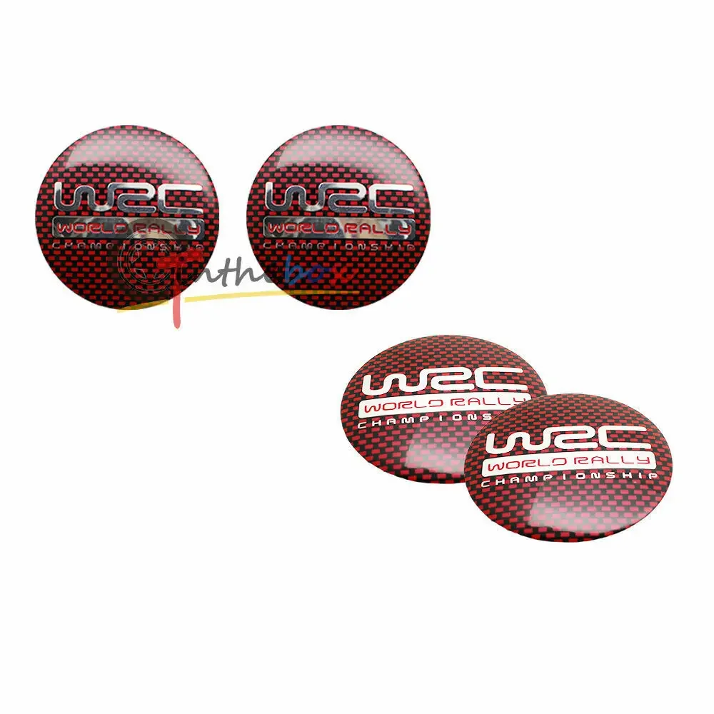 56 مللي متر WRC العالم رالي شعار سيارة عجلة مركز محور قبعات شارة شعارات ملصق لاصق لامع ورائع #5
