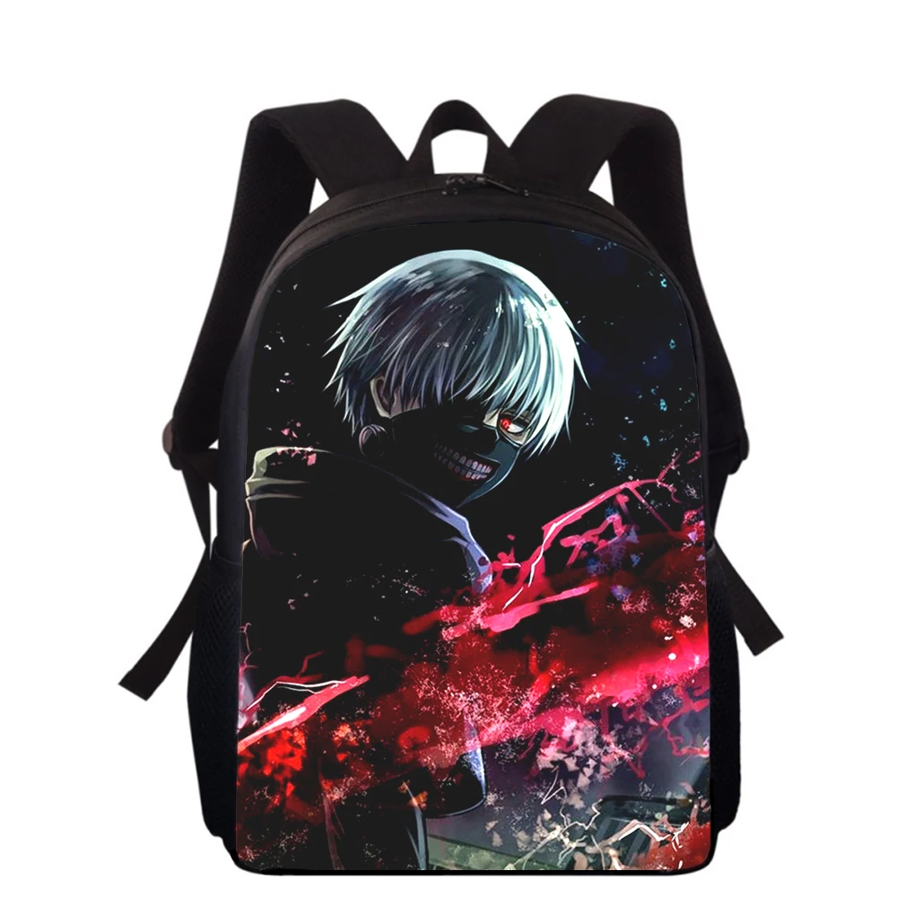 Anime Tokyo Ghouls 15” 3D Print Kids Backpack Primary School Bags for Boys Girls Back Pack Students School Book Bags