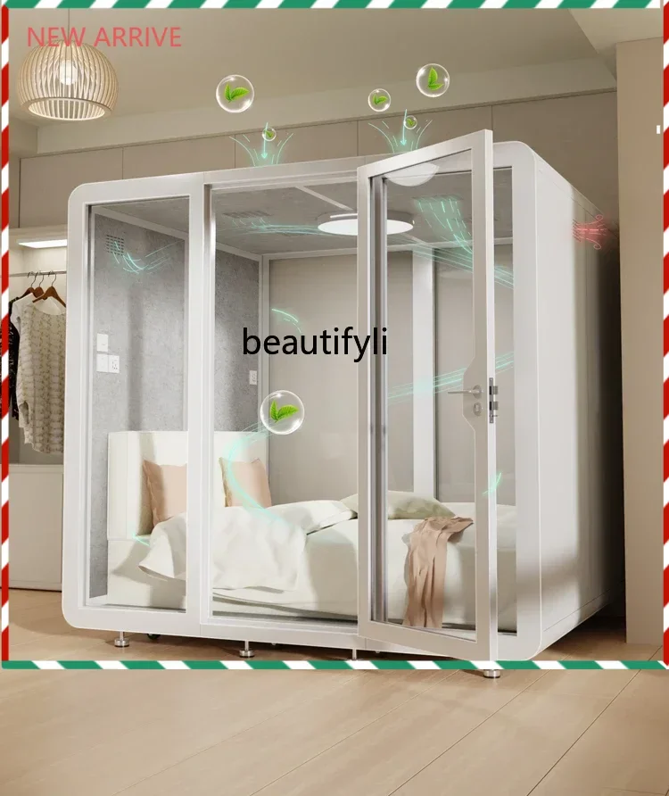 

SS NewIndoor soundproof room Sleeping cabin Bedroom warehouse Mobile work study Piano silent room Soundproof room