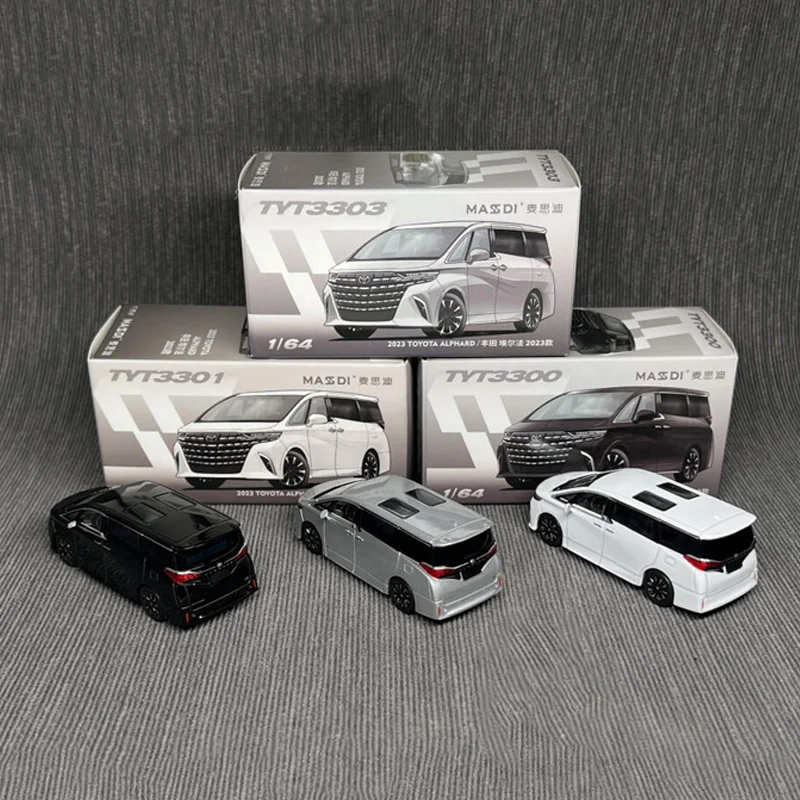 New In Stock Masdi 1:64 Toyota Alphard Mpv Car Model Alloy