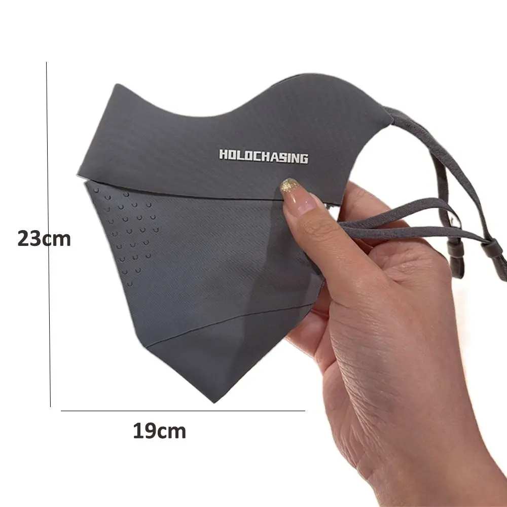 Новая маска для лица из ледяного шелка, защита от солнца, защита от ультрафиолета, дышащая летняя солнцезащитная маска для вождения