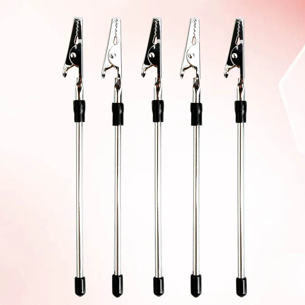 5 Pcs Practical Photo Display Hanger Metal Note Holder Large Clips Message Folder