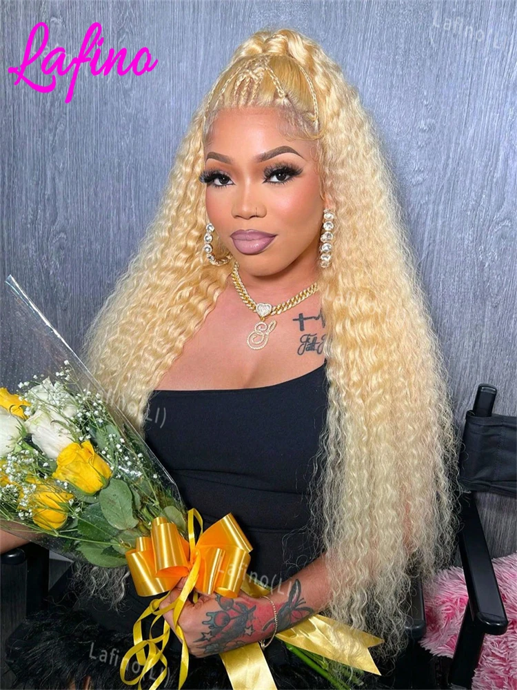 

30 Inch 13x6 Transparent Hd 613 Blonde Deep Wave Lace Frontal Wigs Brazilian 13x4 Curly Colored Lace Front Human Hair Wigs