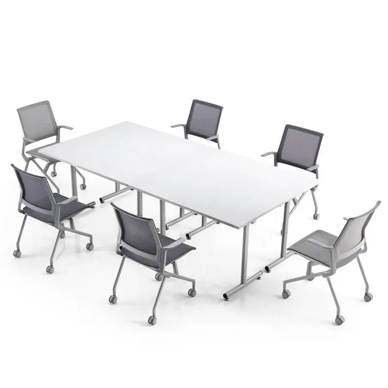 

PYJ Folding Training Reading Conference Desk Easy Storage Office Computer Desk