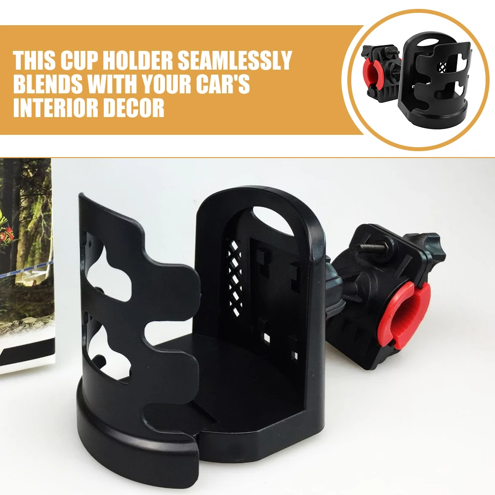 

2pcs Car Cup Holder Bike Motorcycle Water Bottle Bracket Stable Compact Universal Fit Black Atv Outdoor Beverage Accessories