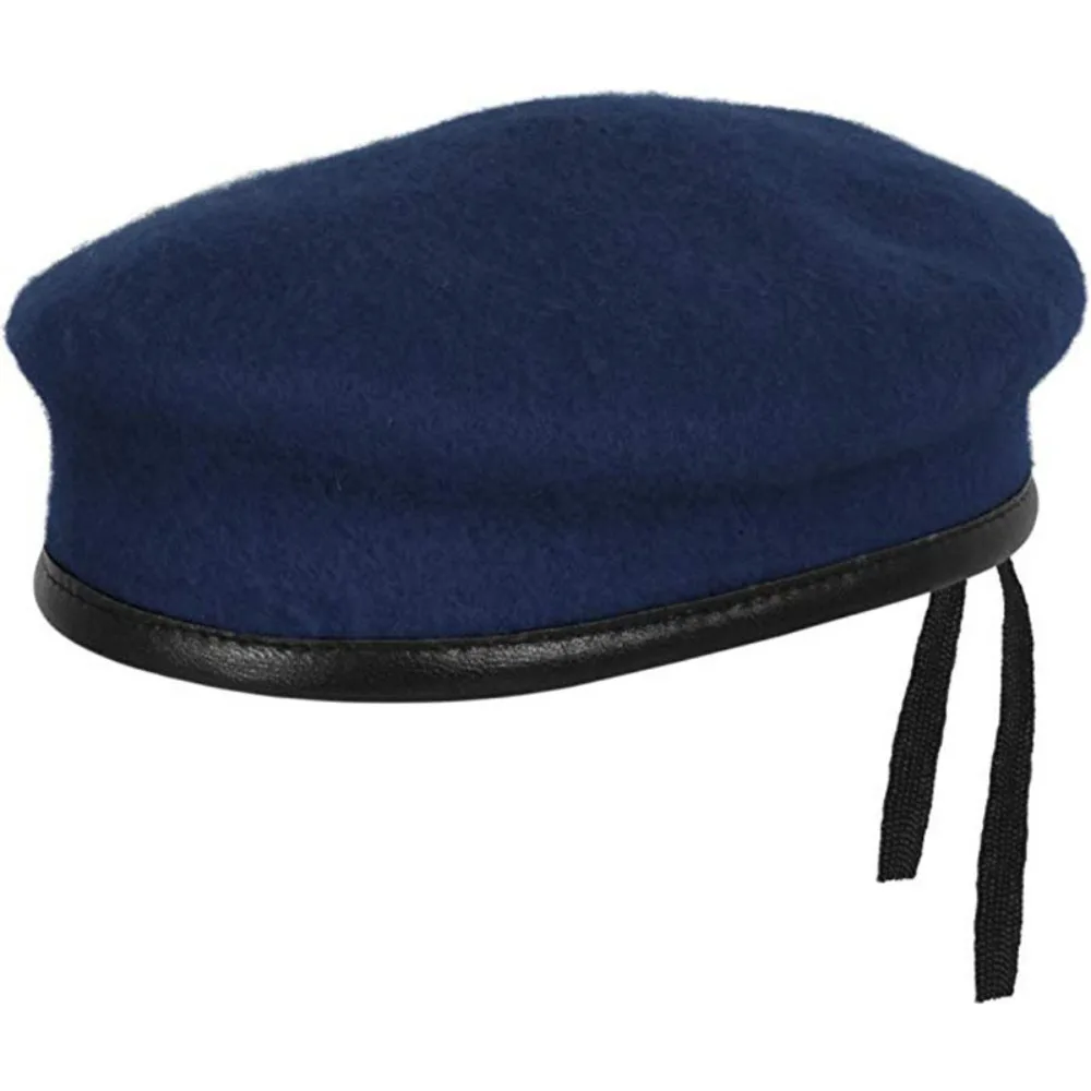 Men Uniform Cap High Quality Unisex French Style Wool Bere Women Army Soldier Hat