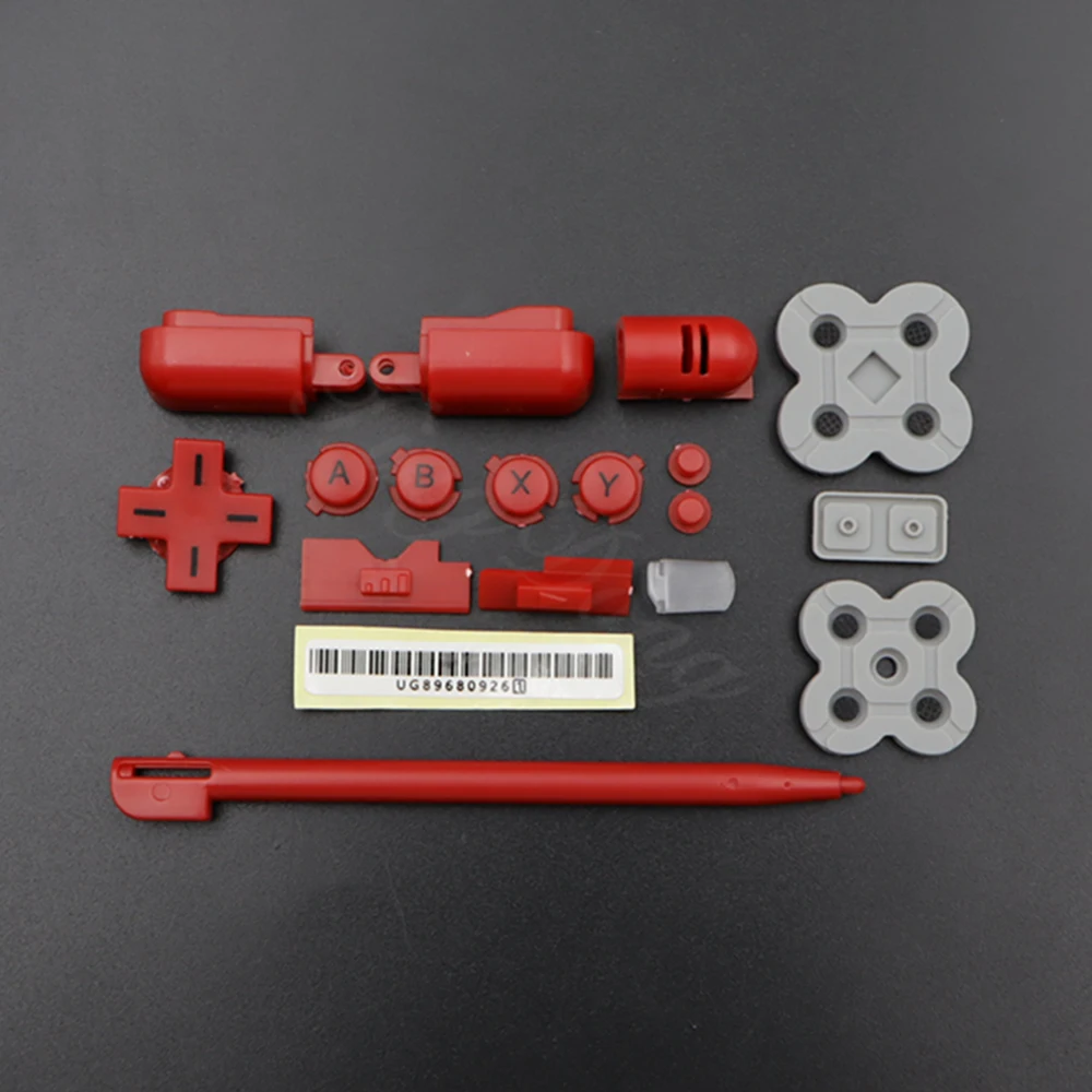 1Set For NDSL Replacement ABXY L R D-Pad Cross Button Conductive Rubber Pad Stylus Pen For DS Lite Game Console view 4