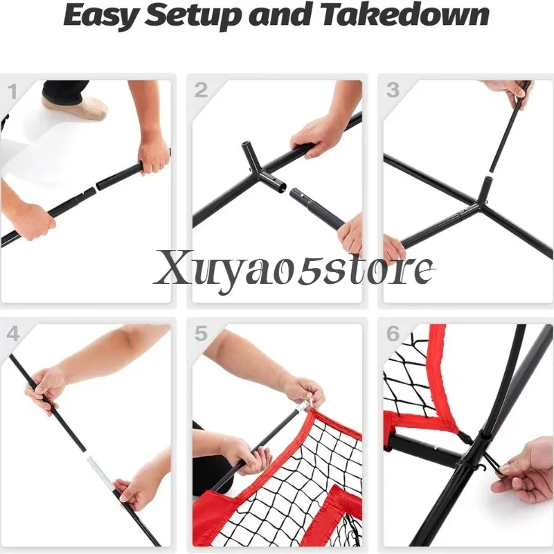 2.1M 5 hole rugby net rugby quartile throwing practice net baseball softball practice net