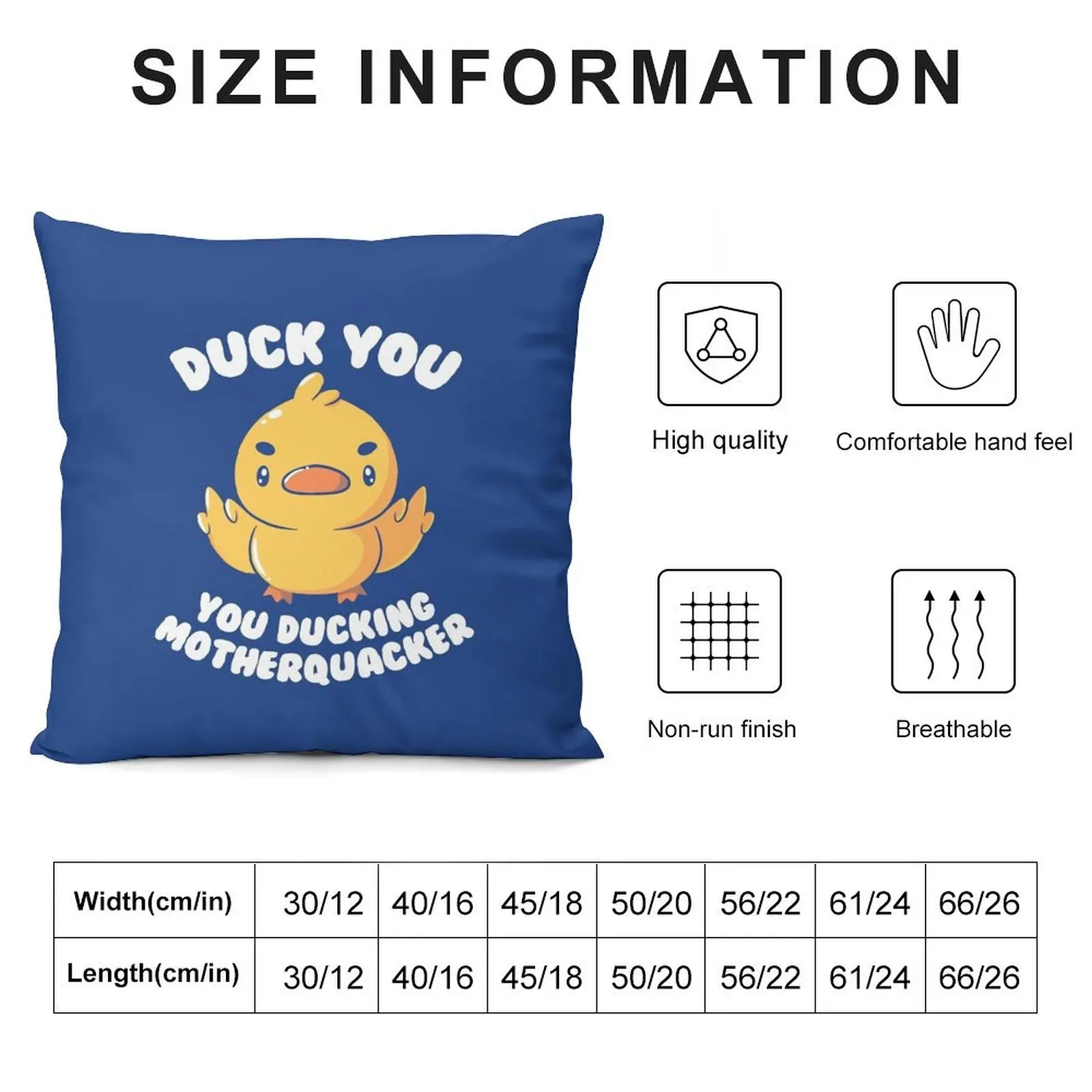 Ducking Motherquacker by Tobe Fonseca Throw Pillow Cusions Cover covers for pillows pillow