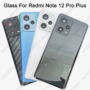 Bilashmart Note 12 Pro+ 5G Back Glass Cover Back Door Replacement Battery Case Xiaomi Redmi Note 12 Pro Plus Rear Housing Cover