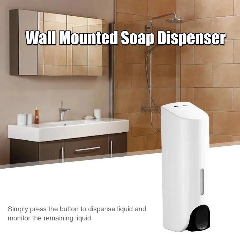 Dispenser di sapone liquido Dispenser di lozione gel doccia Montaggio a parete Shampoo Contenitore di gel doccia Versatile per gadget da bagno