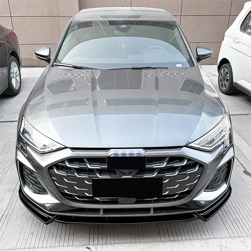

Front Bumper Spoiler Lip Splitter Diffuser Protector Kit For Audi A3 S-Line / S3 8Y Facelift 2024-2025+ Sportback /Saloon Tuning