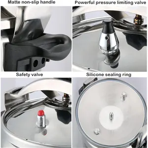 Heavy aluminum pressure cooker, explosion tasting pots, professional gas stove pan, 3L, 5L, 7L 8 Main Sales Pressure Pans - №1