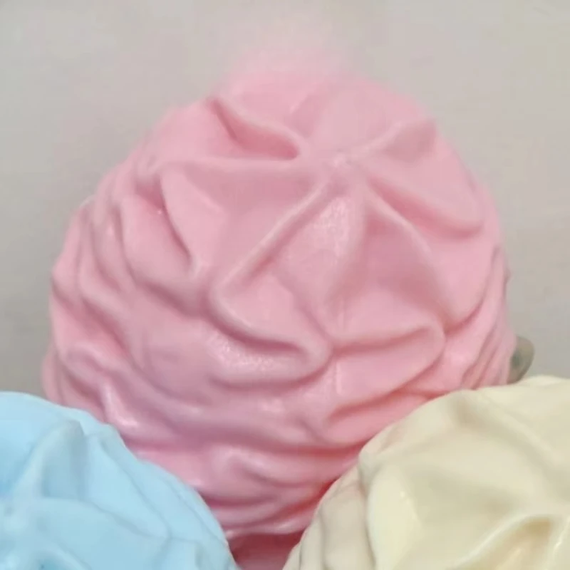 Crispy Cone Ice Cream Blocks & Soft Cream Squishy Stress Relief Toys Handmade Ornament Gift Squeeze Fidget Toy Anxiety Relief - view 3