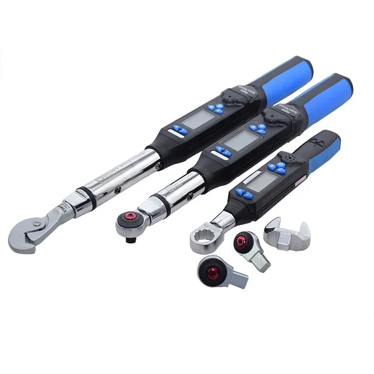 

High precision adjustable electronic digital torque wrench interchangeable 1.5-340nm ferramenta torquimetro anahtar takimi