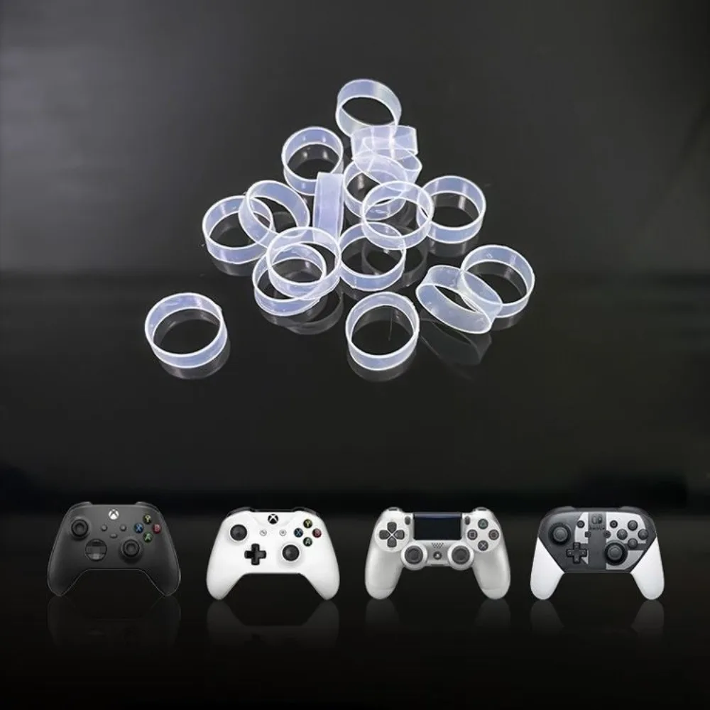 8PCS Transparent Joystick Protection Rings Anti Wear Silicone Material Thumbstick Protectors for PS5 PS4 Pro Xbox VR2 ROG