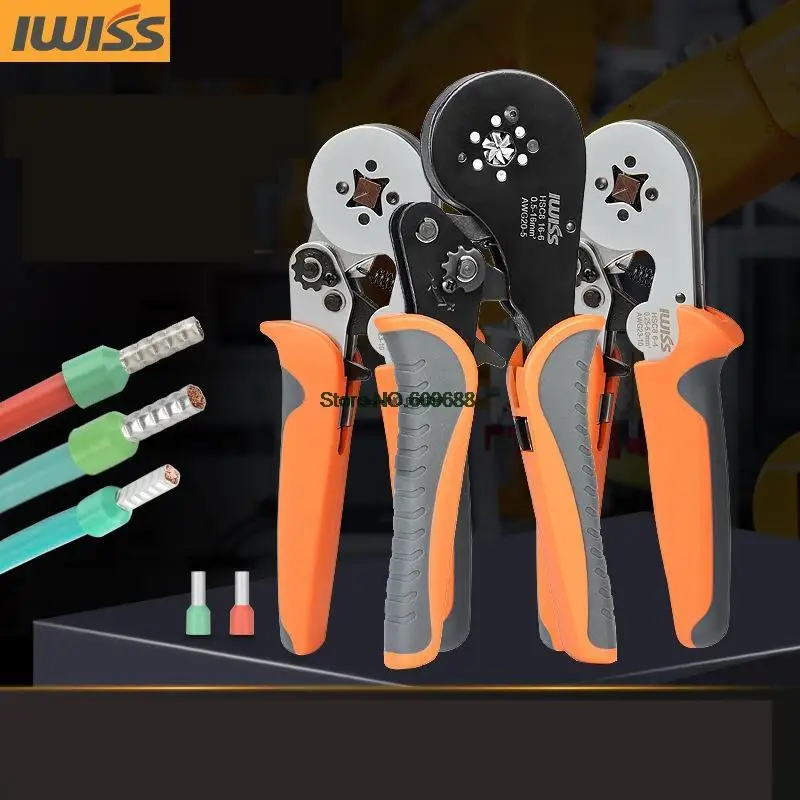 IWISS HSC8 6-4 HSC8 6-6 MINI-TYPE SELF-ADJUSTABLE CRIMPING PLIER terminals crimping tools multi tool tools hands pliers