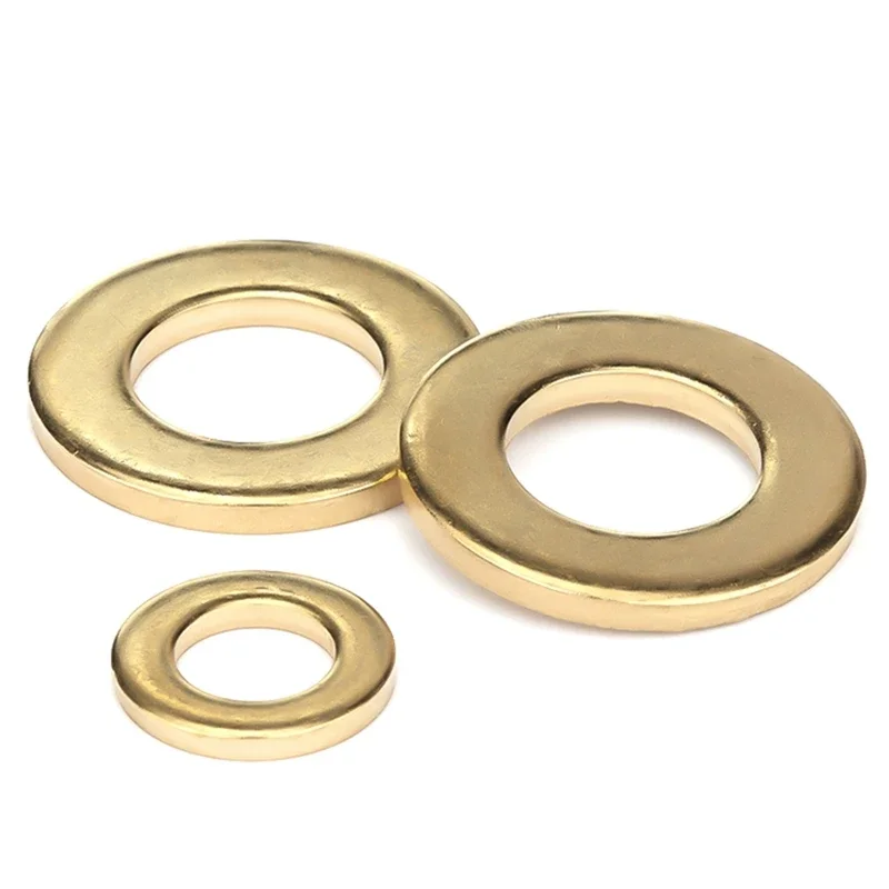 M2 M2 M2, 5 M3 M4 M5 M6 M8 M10 M12 M14 M16 M18 M20 M22 GB97 kuningan mesin cuci datar bantalan Gasket polos