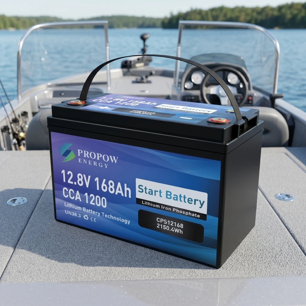 

Fishing Boat 12V Engine Starting Marine Battery 12V 168Ah Fishing Vessel Dual Use Lithium Battery Offshore Saltwater Resistant