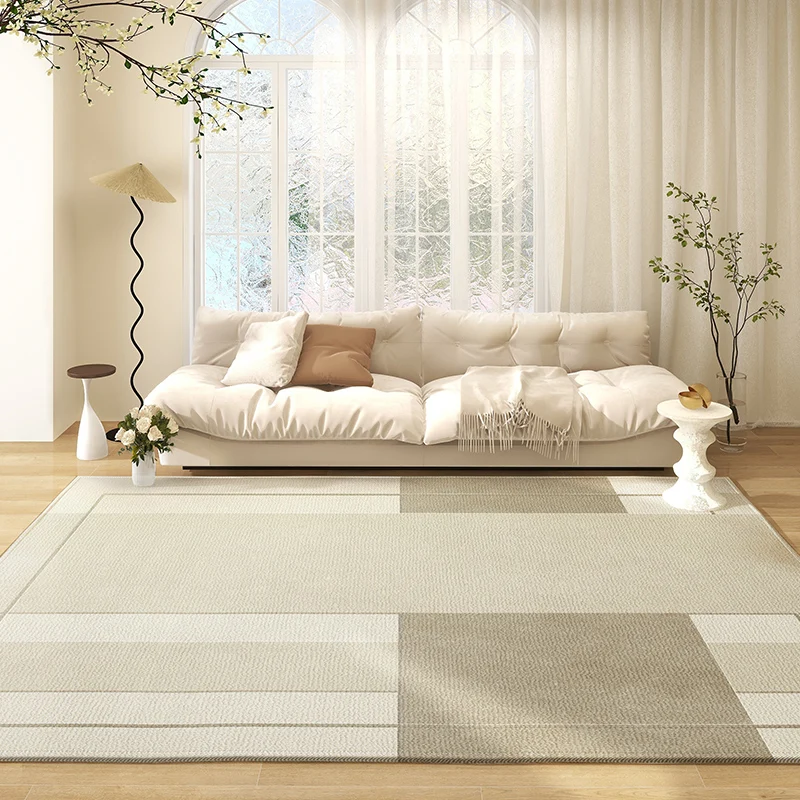 Wabi-sabi Style Living Room Decoration Carpets French Bedroom Bedside Large Area Soft Carpet Modern Simple Lounge Non-slip Rugs