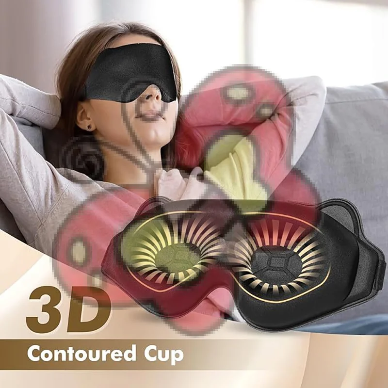 

3D Sleeping Mask Block Out Light Sleep Mask For Eyes Soft Sleeping Aid Eye Mask For Travel Eyeshade Night Breathable Slaapmasker