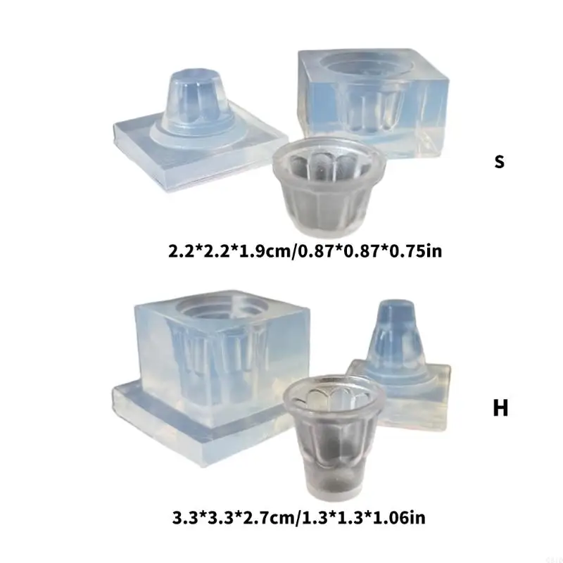 قالب سيليكون لطبق الفاكهة من الطين، قوالب مرنة على شكل وعاء لإنشاء فن طعام مصغر وحرف يدوية