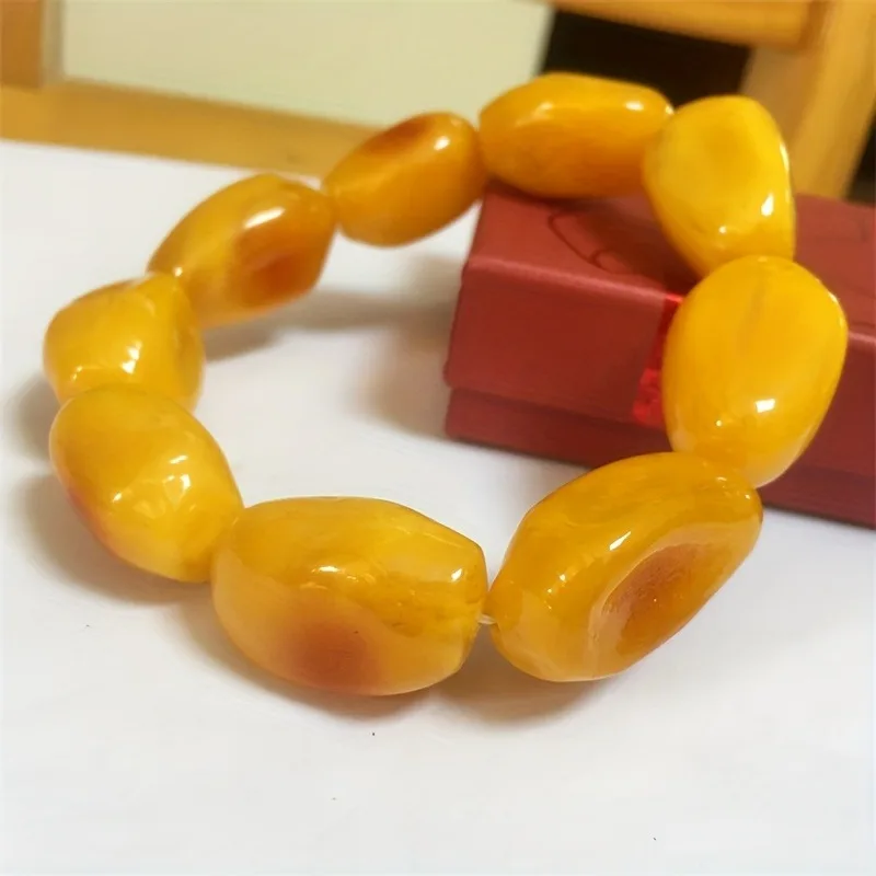 

New Beeswax Bracelet, Chicken Oil Yellow Bracelet, Unisex