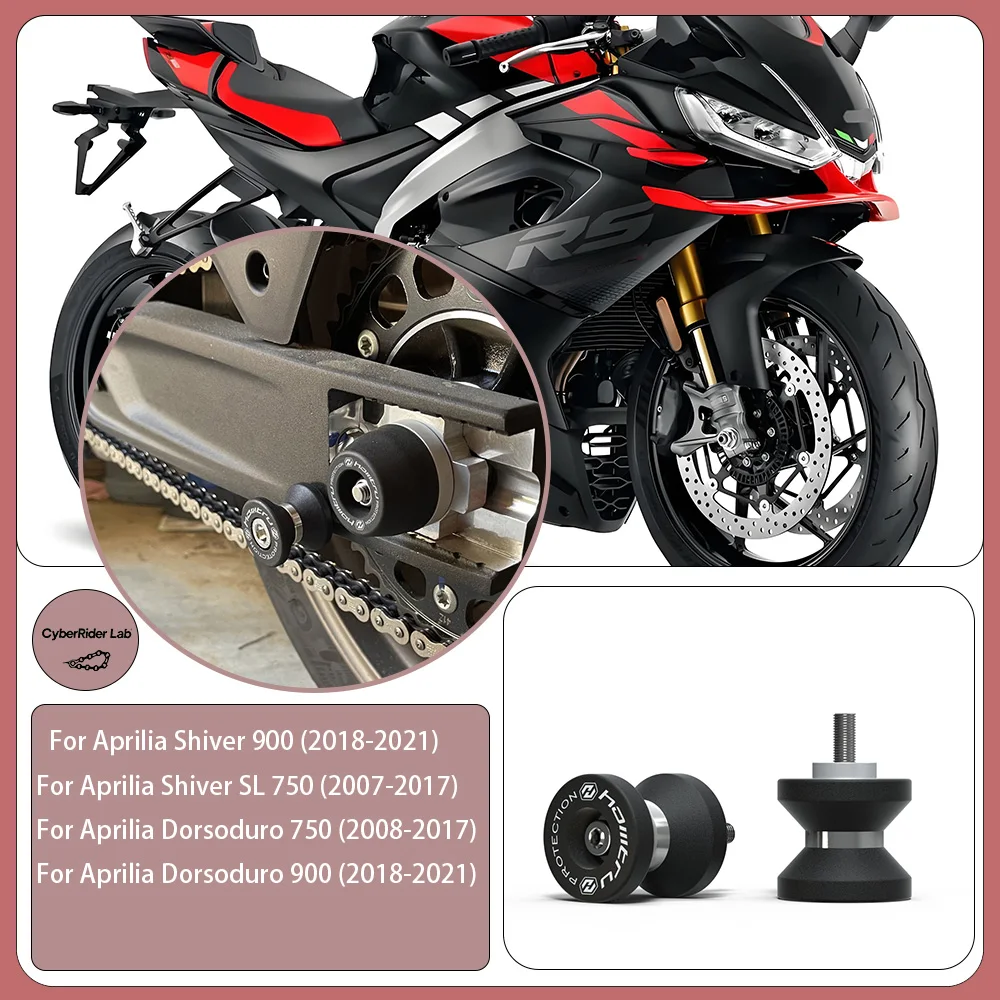

For Aprilia Dorsoduro 750/900 & Shiver 900/750 2008-2021 CNC Paddock Bobbins - Tool-Free Rider Gift​