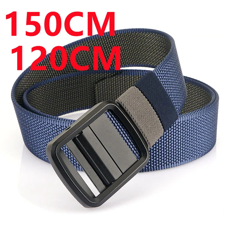 

Men Belt Outdoor Tactical Belt Quick Release Buckle Belt Rotating Buckle Nylon Waistband Double-Sided Two-Color Belt Youth Sport