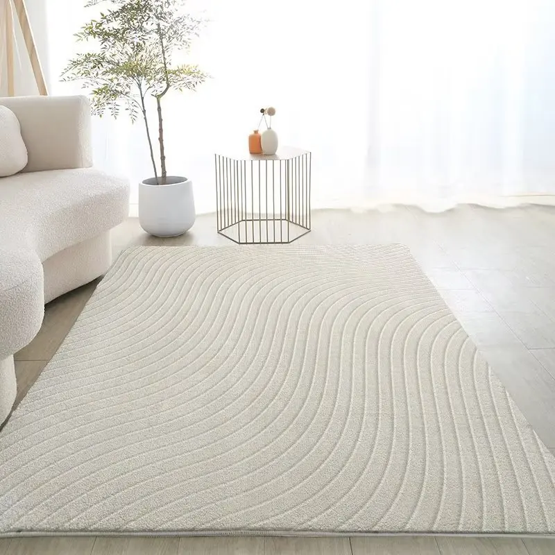 Modern simple style imitation cashmere thickened carpet, household light luxury living room full of sofa coffee table soft