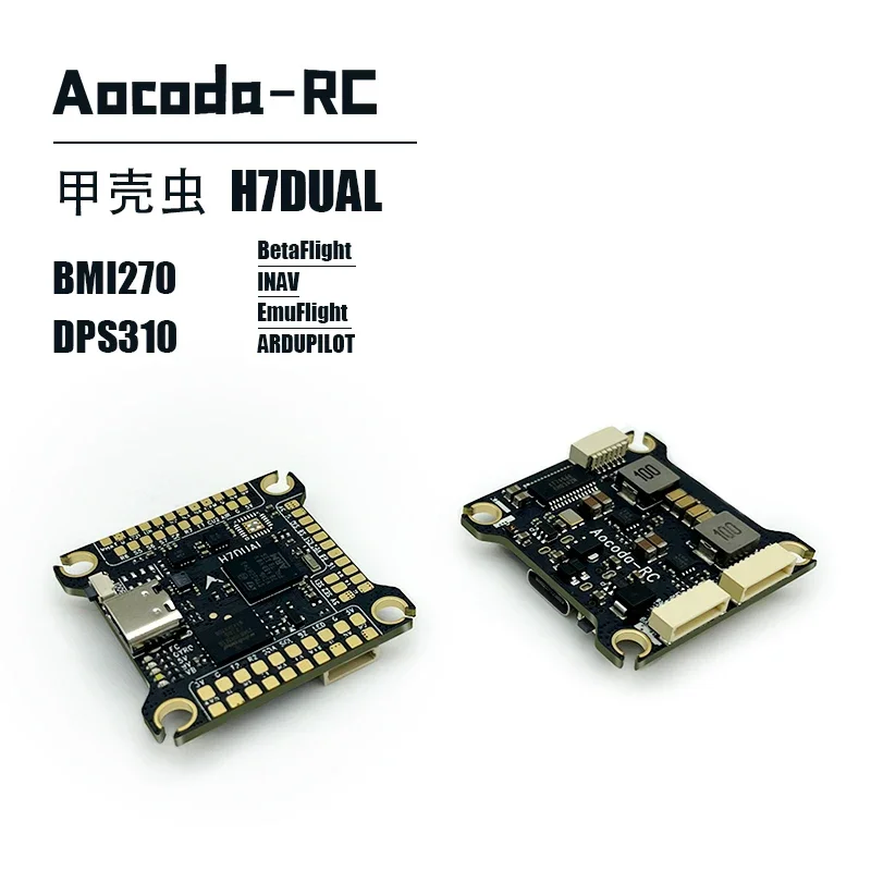 Controlador de vôo Aocoda-RC H743 3-6s BMI270X2 OSD X8 30,5MM