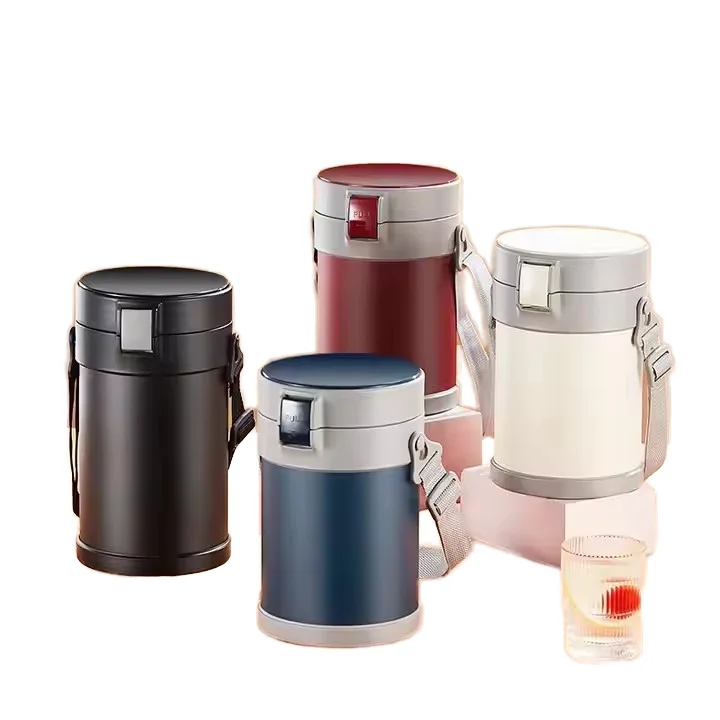 

2.9L Large Capacity Insulated Stainless Steel 4 Compartment Multiple Layers BPA Free Leak Proof Dishwasher Safe Food Bento Lunch