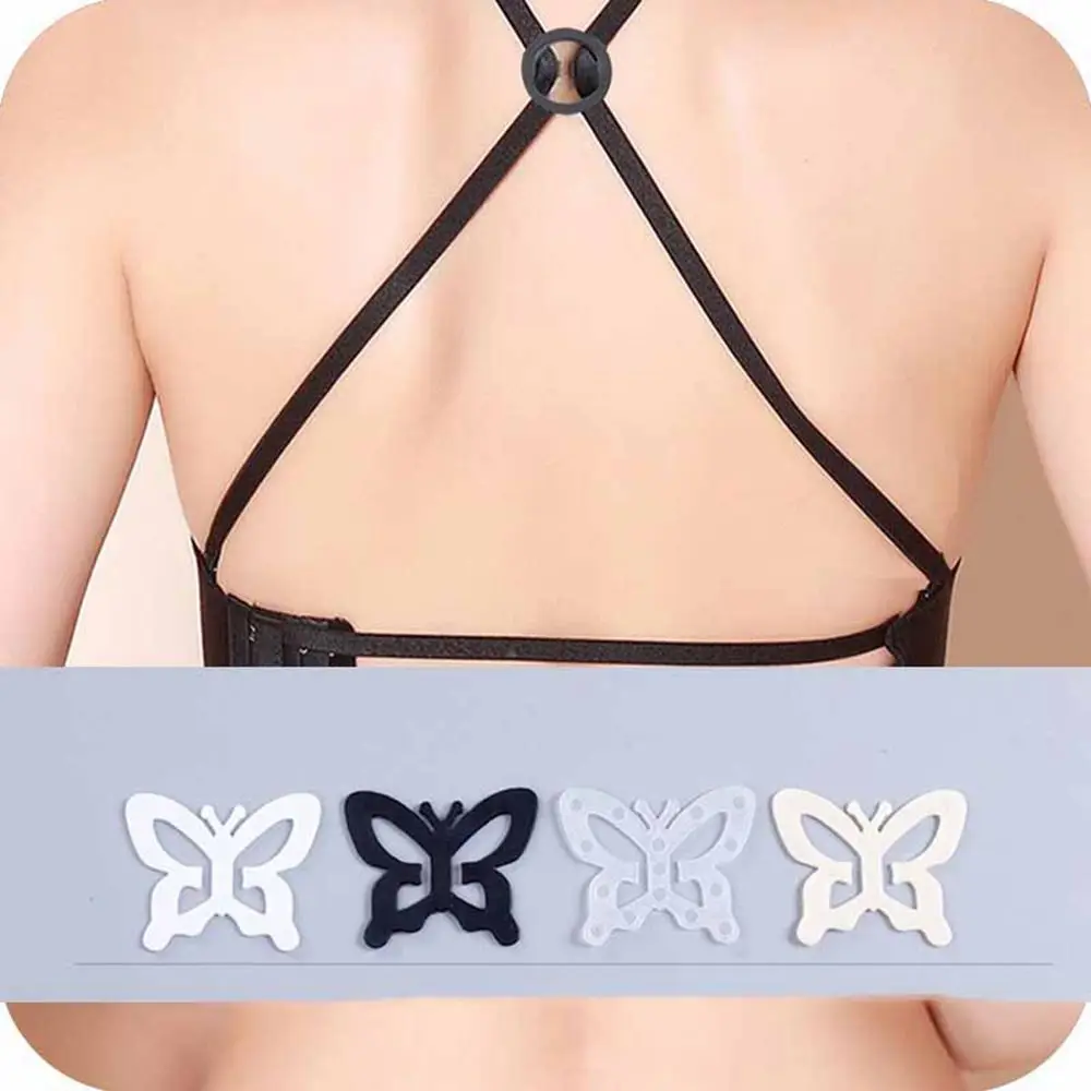 10 Stks/set Nieuwe Onzichtbare Bh Gesp Schaduwvormige Ondergoed Buckle Back Clips Bandhouders Voor Vrouwen Intimi Accessoires