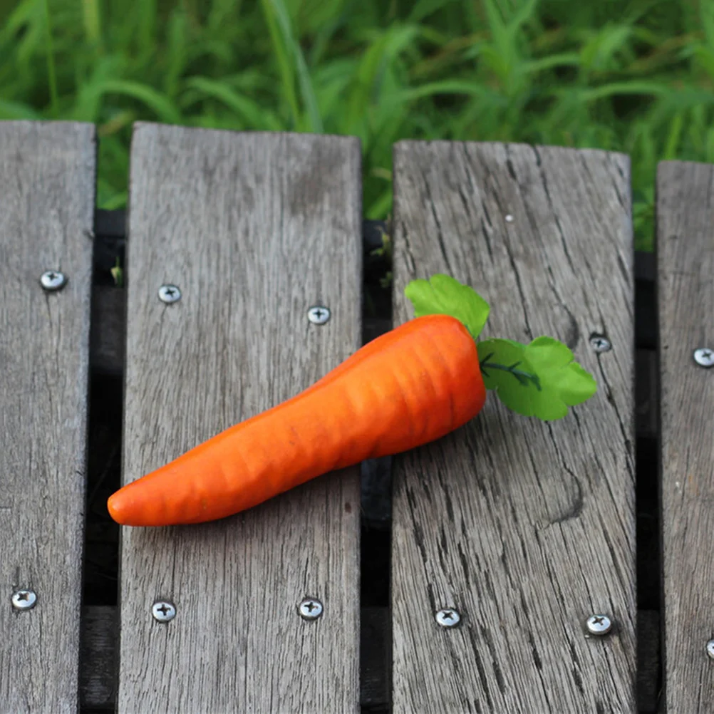 

8Pcs Simulation Carrots Artificial Vegetables Realistic Texture Home Kitchen Decoration Photo Props Artificial Carrots