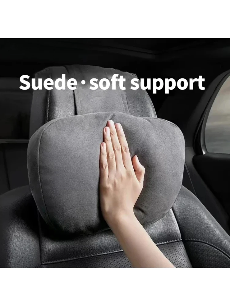 Auto Nekkussen Autostoel Hoofdsteun Kussen Auto Memory Katoen Protector Kussen Voor Universele Auto Hoofdsteun voor Gaming Stoel - afbeelding 2