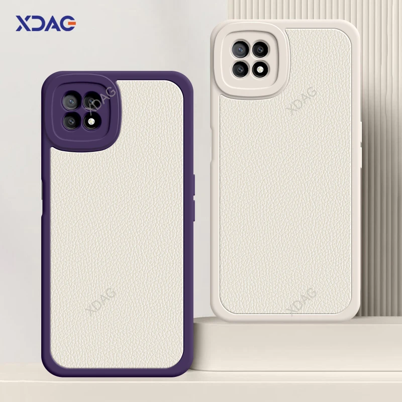 

Original Leather Shockproof Case for OPPO A72 A73 A53 5G Soft Funda Luxury Lens Protection Lamb Skin Phone Back Cover