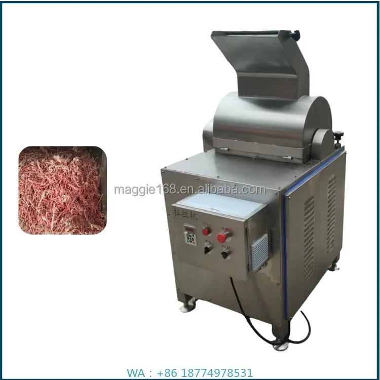 

Shredder Meat Processing Machinery380V/50Hz 3KW Automatic Dry Meat Floss Machine New Condition Cooked Meat