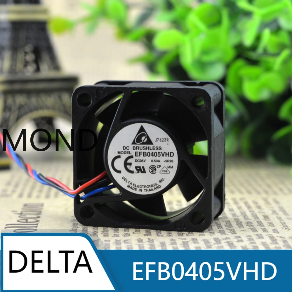 Delta EFB0405VHD 4020 4cm 5V 0.50A Three Wire Server Inverter Chassis Fan